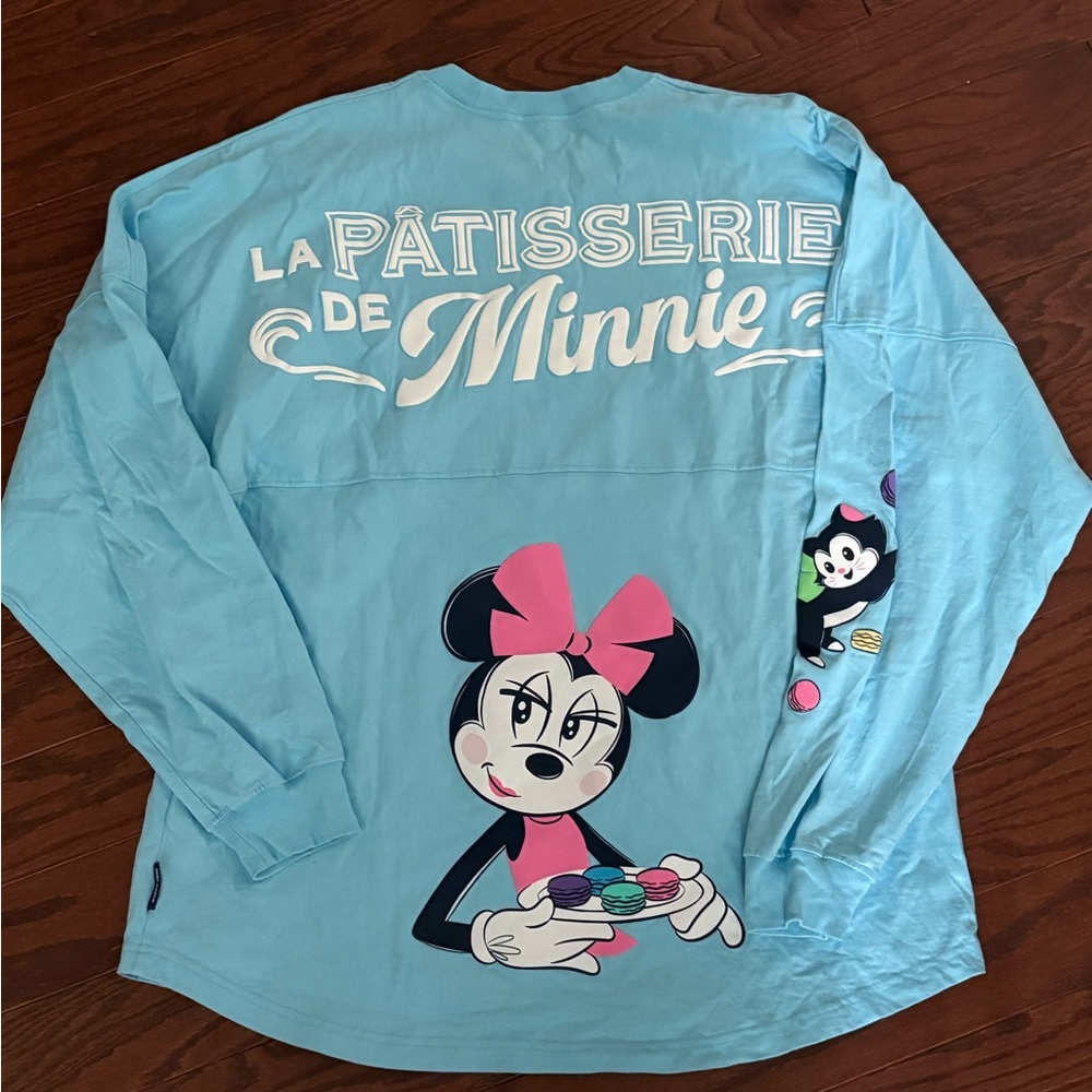 Minnie Pâtisserie Long-Sleeve Women’s  Spirit Jersey Shirt - Light Blue